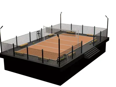 VOLLEYBALL COURT 3D model