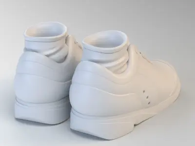 Cartoon Running Shoes 3D model