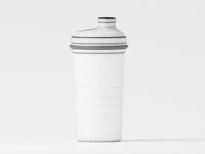 Protein Shaker  Low-poly 3D model