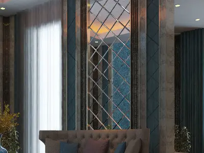 mirror cladding panel 3D model