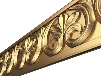 Ornament Element Molding 07 Low-poly 3D model