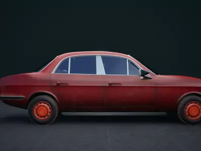 Vintage Jaguar 3D model