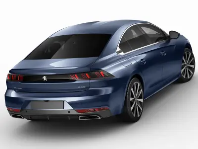 Peugeot 508 GT and Allure 3D model