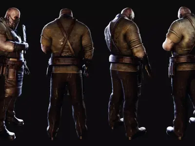 Horror Villains Bundle - Rigged and Animated Low-poly 3D model