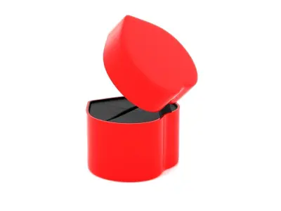 Heart Shape Ring Box 3D model