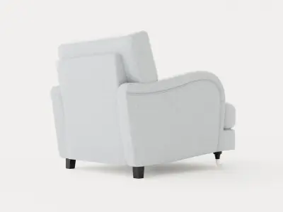 Howard Classic Armchair Low-poly 3D model