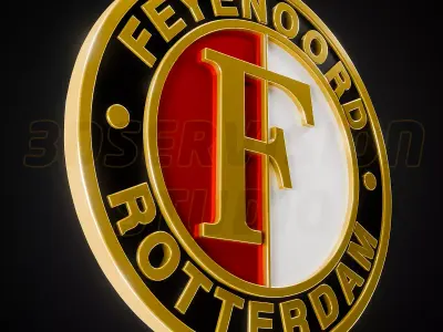 Feyenoord Rotterdam logo - Cinematic - 3D print 3D model