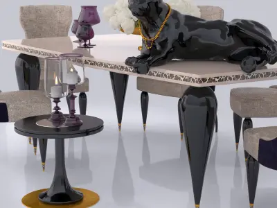 Table and Chair Jaguar AltaModa 3D model