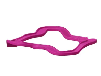 Plastic Exquisite Sports Race Track Toy 3D model