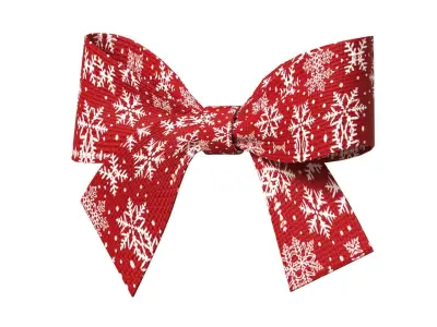 Christmas Bow Ribbon 78 Low-poly 3D model