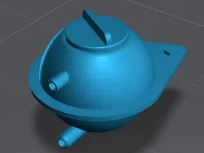 Scale coolant reservoir for auto models 1 24 scale  3D print model