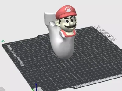 Colored Super Mario Hook 3D print model
