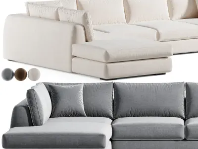 Keely modular sofa  3D model