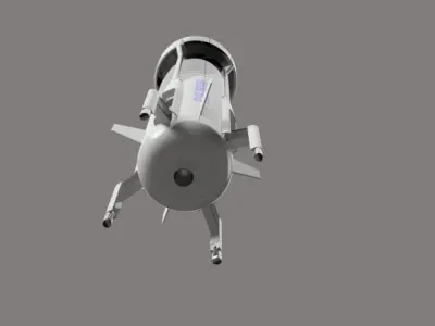 New Shepard model-Blue Origin Free 3D model