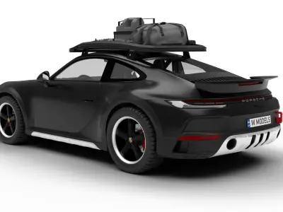 Porsche 911 Dakar 2023  3D model