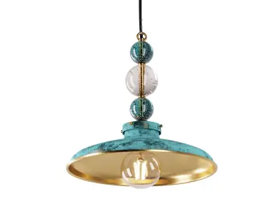 Pendant KVKZ Green brass SKU 5423 Free 3D model