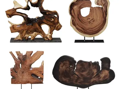 Wood Decor 03 3D model