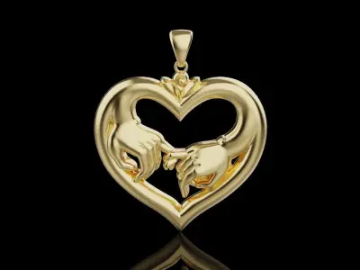 Pendants Love You 0043 3D print model