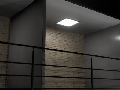 Warehouse car studio interior 3d 3D model