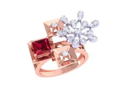 Diamond Ring 3D print model shop