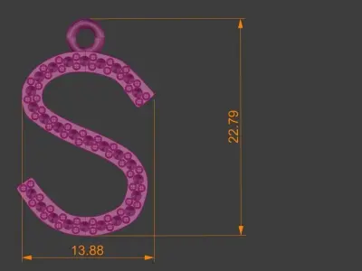 Diamond s Pendant Gold Silver Platinum Luxury Jewelry 3D print model