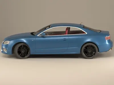 A great car from Audi Low-poly 3D model