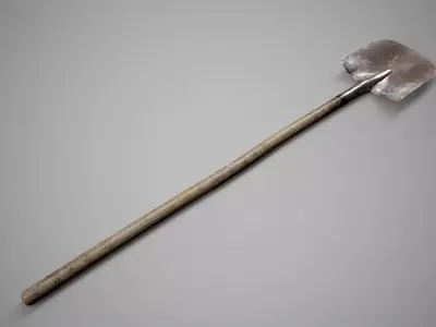 Shovel Low-poly 3D model