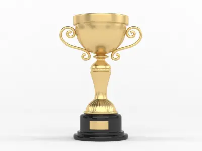 Cups Trophy 3D model 2