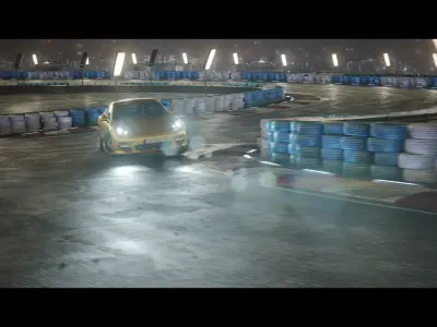 Night Drifting Car Track Vehicle Ride Drift Race Light 3D model