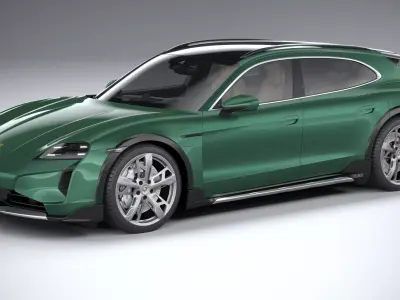 Porsche Taycan Turbo Cross Turismo 2025 3D model
