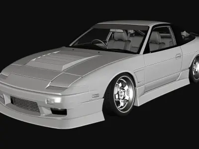 URAS Type 4 180sx GTS GT6 GT7 Base 3D model