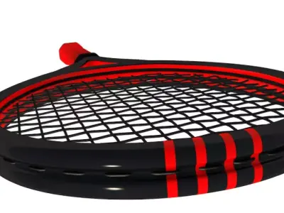 Tennis Racket 3D model 2