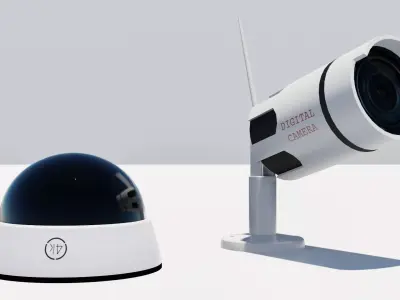  Security Camera 3D models Low-poly 3D model