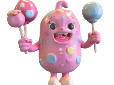 Candy cute sweet 3D model