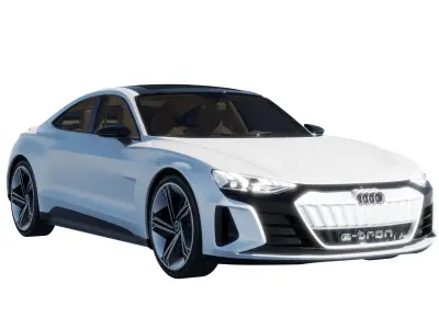 Car Rigged - Audi E-TRON 3D model