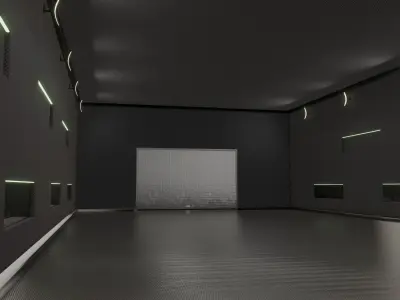 WAREHOUSE interior 3D car studio 3D model