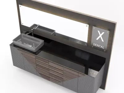 Hiworc Medical Clinic Cabinet Set 3 3D model