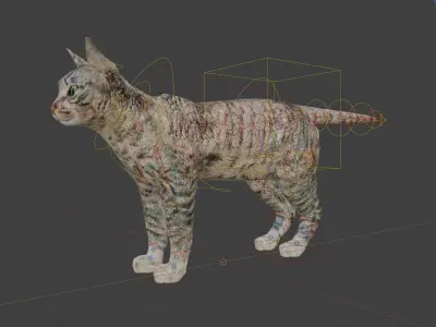 Cat - Rigged Animated Low-poly 3D model