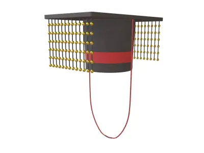 Emperor Crown v1 004 Low-poly 3D model