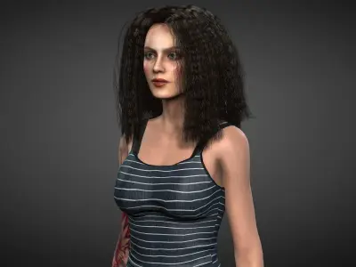 Character Sara 3D model