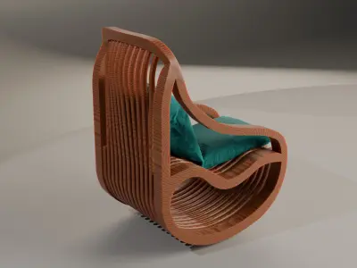 Woodys High Quality Chairs Collection PBR 009 3D model