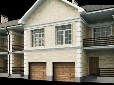 Town house 3 3D model