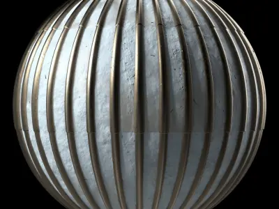 Roof Tile Materials 99- Metal Roofing By Snow - Sbsar Pbr 4k Texture