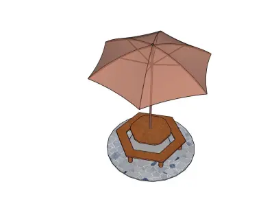 Modern Gazebo Free low-poly 3D model
