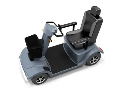 LESCON HS740 ELEKTROMOBIL LOWPOLY Low-poly 3D model