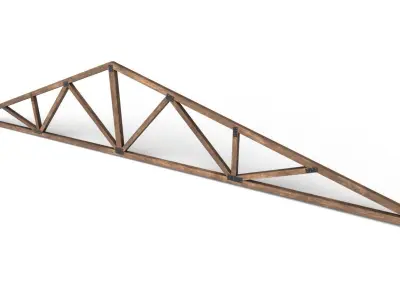 Wooden Trusses M08 Low-poly 3D model