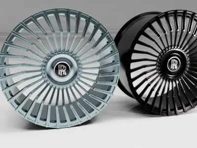 Vossen UV5 car Ring Low-poly 3D model