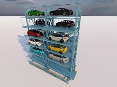 Parking-Parking Lot 3D model