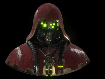 Adeptus Mechanicus Head Free 3D model