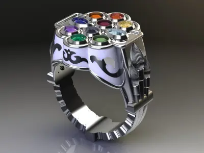 Mens ring STL 3D print model